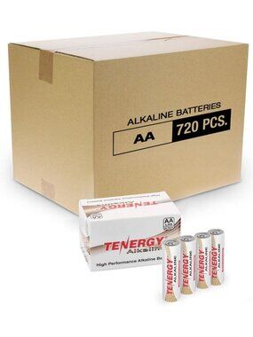 High-Performance 1.5V AA Alkaline Batteries - Non-Rechargeable, 720 Pack for